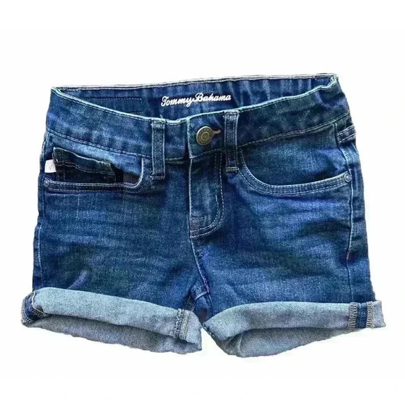 Tommy Bahama Girl's Size 7 Jean Shorts Blue Steel Denim KB - Picture 1 of 7